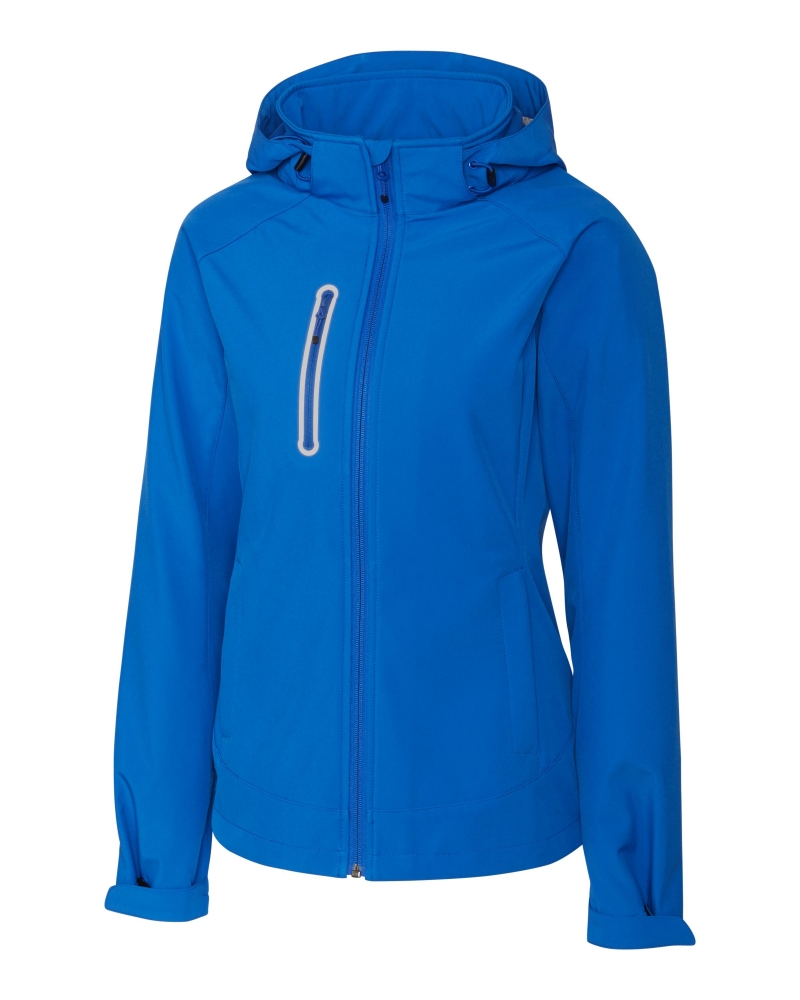 | Clique Women's Milford Waterproof Softshell Full Zip Hooded Jacket